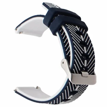 22 mm szybkozłączka pasek silikonowy do zegarka Samsung Gear 2 Neo Live Moto 360 2 46 mm dla mężczyzn Pebble Time Rubber Watch Band pasek na nadgarstek