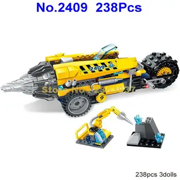 238pcs urban engineering kyanite squad driller platform 3 building blocks Toy