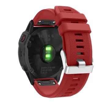 26 22 20 mm pasek do zegarka pasek Garmin Fenix 6X 6 5 5S 6s Plus 3 3 GPS Watch Quick Release Silicone Easyfit Wristband S