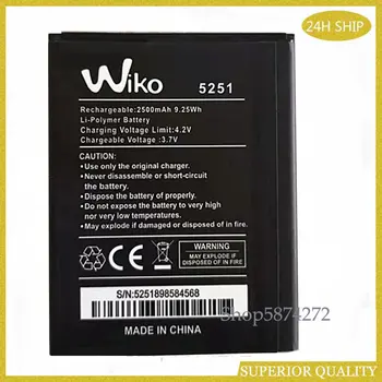2600mAh 5251 akumulator do WIKO Pulp 4G 5251 bateria telefonu komórkowego