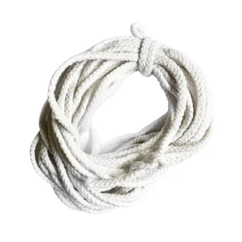 2szt bawełna przewody przewód lina tapicerka poduszki obrzeża przycinanie rzemiosło 10mx5mm bielonych biały i 50mx4mm naturalny biały Lina