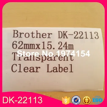 2x Rolls kompatybilny Brother etykiety przezroczysta przezroczysta naklejka dk 22113 dk-22113 dk22113 dk-2113