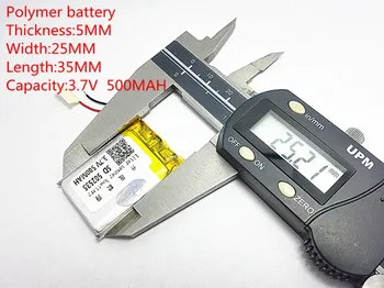 3.7 500 mah 502535 litowo - polimerowy akumulator litowo-jonowy akumulator litowo-jonowy do Mp3 MP4 MP5 GPS mobile bluetooth