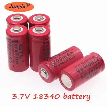 3.7 V v 2700mah 16340 baterie litowo-jonowy akumulator 16340 laserowe uchwyty latarka led akumulator 16340 CR123A