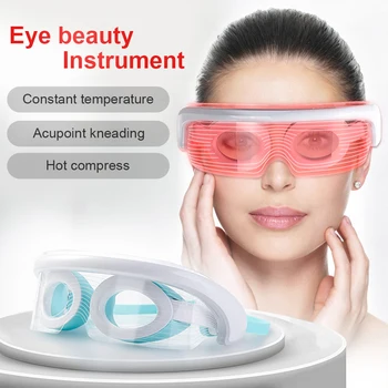 3 Kolory Ogrzewanie Masażer Oczu Czerwone Światło Terapia Oczu Tarcza Stres Zmniejszyć Zmarszczki Ujędrniający Skórę Zdrowie Pielęgnacja Oczu Snu Narzędzie