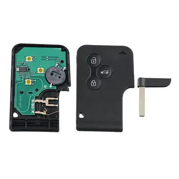 3 klawiatura Smart-mapa z 434 Mhz ID46 chip pilot zdalnego sterowania smart card samochodowy, klucz do Renault Megane Remote Key