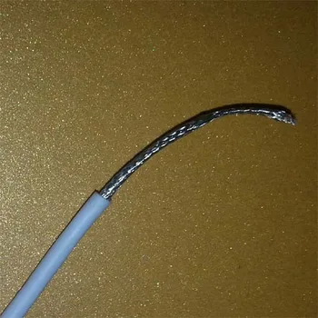30awg ultra-cienki Silikonowy ekranowany przewód medyczny elastyczny przewód 4 sedno OD 2.4 mm ekranowany przewód pleciony medyczne klasy miękki silikon