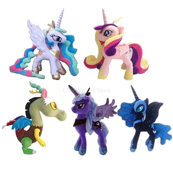 35 cm Hasbro My Little Pony Toys Rainbow Unicorn Horse Toy miękkie pluszowe zabawki Magic for Kids Present Girl Toys for Children