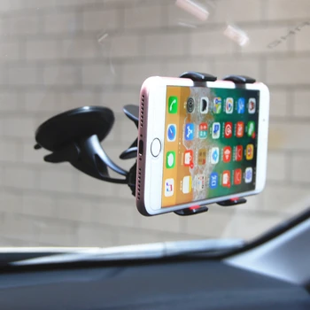 360 obrotowy stojak uchwyt Uchwyt telefonu elastyczne rury uchwyt samochodowy do telefonu samochodowa mocowanie uchwyt samochodowy do smartfona 3,5-6 cali