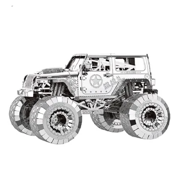 3D metalowy model puzzle duży samochód zabawka Diy model złożenia zestaw puzzle dla dzieci dorosłych edukacja kolekcja prezent