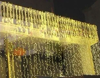 3M* 3 m 300 LED light curtain festival light string of wodoodporny outdoor wedding background light LED holiday lights chain