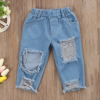 3szt Baby Girls odzież moda dziecięca dziecko dziewczyny, dzieci, zestawy piękny top z odkrytymi ramionami denim jeans spodnie stroje zestaw ubrań