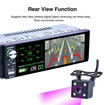 4,1-Calowy Press-Ekran Samochodowy Odtwarzacz Mp5 Subwoofer Obsługa Mikrofonu I Kamery Samochodowy Odbiornik Bluetooth Rmvb/Radio/Bt Odtwarzacz Am Fm