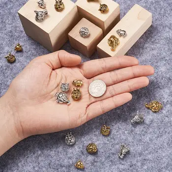 48 szt./karton. Mix Shape Tybetański styl aluminiowe koraliki DIY biżuteria bransoletka naszyjnik produkcja rzemiosła akcesoria akcesoria