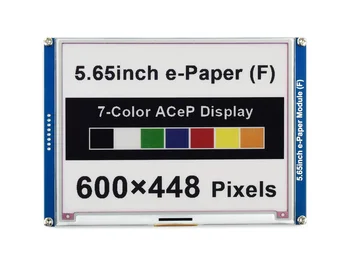 5,65-calowy ACeP 7-kolorowego E-Papieru E-Ink Display Module, 600×448 pikseli, papierowy wyświetlacz bez prądu,moduł e-papieru (F)