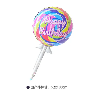 5 gum do żucia cukierki, balony dekoracje urodzinowe dla dzieci urodziny ozdoby kreskówka aluminiowe balony
