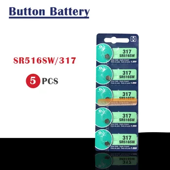 5 szt./lot Brand New LONG LASTING 317 SR516SW SR62 D317 V317 Watch Battery Button Coin Cell Swiss Made oryginał