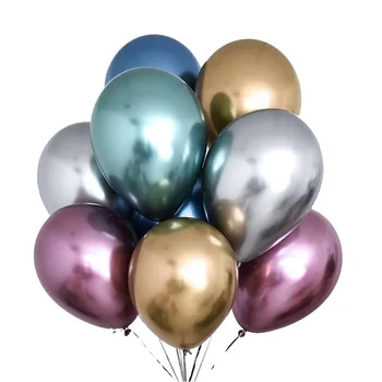 50 szt./op. 12-calowy błyszczący, metaliczny perłowy lateksowe balony kolorowe balony metaliczne Globos na ślub Urodziny wystrój