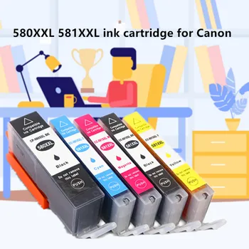 580XXL 581XXL Wymiana kasety z atramentem do Canon PGI-580XXL CLI-581XXL PGI 580 XXL CLI 581 XXL Pixma TS8150 TS8151 TS8152