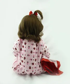 60 cm bardzo duży 6-9Month reborn tollder doll realistyczny noworodek Bonecas Bebe kid toy girl silikonowa lalka reborn baby doll