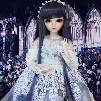 60 cm lalki BJD 18 przegubów kulowych lalka Pałac Księżniczka styl z pełnymi strojów sukienka koronkowa buty makijaż dziewczyna ubierz zabawki
