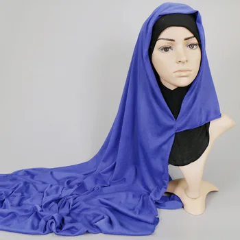 85*180 cm muzułmański instand Jersey hidżab szalik kobiety islamski podwójna pętla chusta chusty femme musulman proste szali i okłady
