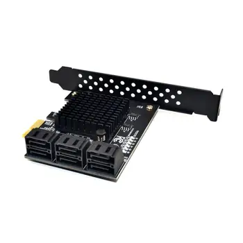 88SE9215 chip 6 portów 6G SATA 3.0 to PCIe karta rozszerzeń PCI Express SATA adapter SATA 3 konwerter mapy do IPFS HDD