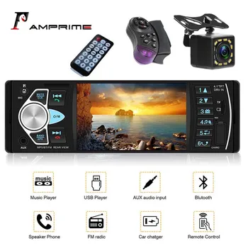 AMPrime car radio 1 din TFT Support high capacity TF card Bluetooth USB Reverse Camera 4.1 sterowanie kierownicą