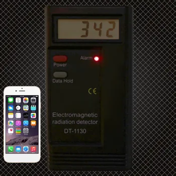 ANENG detektor promieniowania elektromagnetycznego LCD Cyfrowy miernik EMF dawkomierz tester DT1130