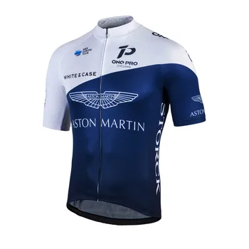 ASTON MARTIN hot bike suit ciclismo koszula męska krótki rękaw Jersey zestawy jazda na rowerze żel pad bib spodenki rower topy garnitur lato
