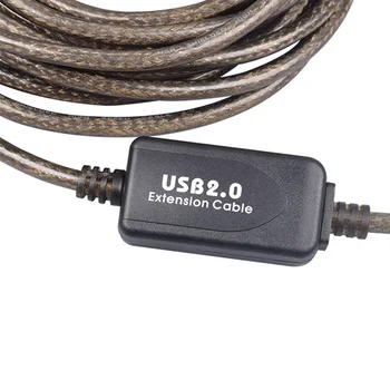 Aktywny kabel do drukarki USB 2.0 15M 10m z wzmacniaczem i ferrytu rdzeniem USB 2.0 A male to male B