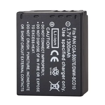 Akumulator 1300mAh CGA-S007 CGR-S007E do Panasonic Lumix DMC TZ1 TZ2 TZ3 TZ4 TZ5 TZ50 TZ15 CGR-S007E Camera Battery