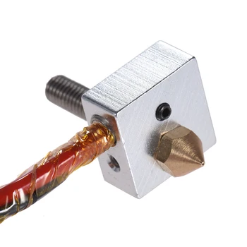 Anet Hih jakość DIY Hot End Kit dysza M6 wytłaczarki gardło nagrzewnica termistor grzejnik aluminiowy blok dla Anet A2 A6 A8 drukarka 3D