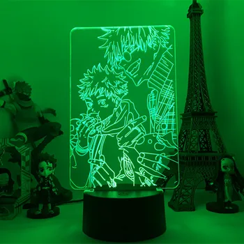 Anime lampa Satoru Gojo Jujutsu Kaisen Led Night Light Yuji Itadori for Room Deco prezent na Urodziny Jujutsu Kaisen Lamp Yuji Itadori