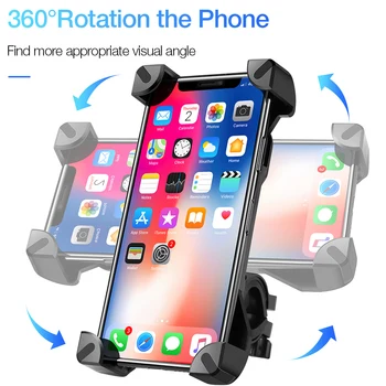Anti Shake Rotation regulowany uchwyt do mocowania smartfona posiadacze rowerów kierownica rowerowa uchwyt telefonu obsługa nawigacji GPS