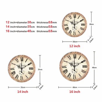 Antyczny zegar krótki projekt Cichy dom kawiarni Biuro zegary ścienne dekoracje ścienne do kuchni duże modne ozdobne zegary zegar Ścienny