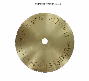 Arabski nowy rodzaj listy wybierania czcionki dysk nowoczesny blok wewnątrz pierścienia maszyny do grawerowania 12,7 cm