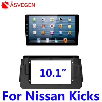 Asvegen Car DVD Frame Audio Adaptor Fitting Dash Trim Facia Panel 10,1 cala do Nissan Kicks