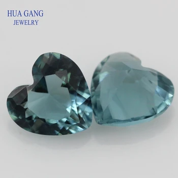 Atrament niebieski kolor kształt serca Księżniczka wyciąć temat szklane koraliki syntetyczne kamienie do biżuterii rozmiar 3x3~12x12 mm Darmowa wysyłka