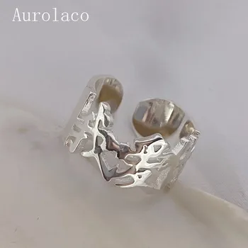 AurolaCo Fashion Trend Custom Name Ring Osobowość Chińska Nazwa Pierścionek Regulowany Rozmiar Pierścień Ze Stali Nierdzewnej Biżuteria Prezent