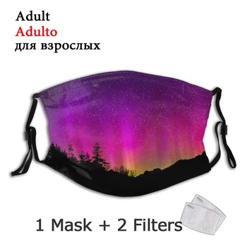 Aurora Borealis Ekologiczna Maska Do Twarzy Starry Galaxy Anti Dust Mask Z Filtrem Pokrywa Ochronna Maski Муфель