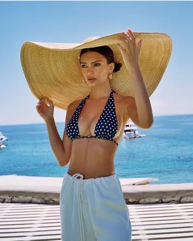 Axi01807 lato zdjęcie model na wybiegu podium 35 cm wiatr Rondo wypoczynek plaża lady ślub kapturek kobiety święto słońce kapelusz