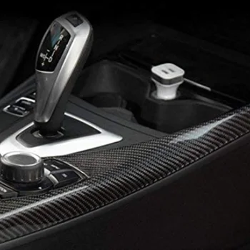 BMW F20 F21 włókna węglowego multimedialny panel pokrywa wnętrze samochodu stylizacja naklejka 1 seria 116I 118I akcesoria