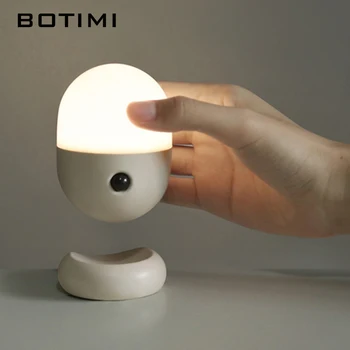 BOTIMI Body Sensor ładowanie bezprzewodowy inteligentny lampka nocna LED domowy przejście magnetyczne absorpcja sypialnia nocne oświetlenie