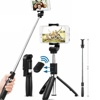 BT Selfie Stick statyw Przenośny mini-chowany Live Streaming statyw do 55 mm-85 mm telefon Selfie Stick statywy Dropshipping