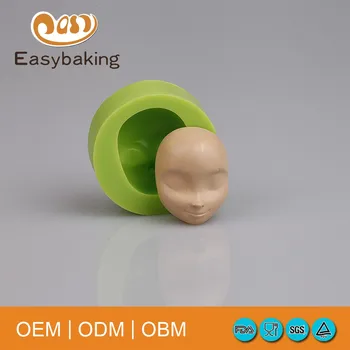 Baby face shape DIY chocolate mold fondant cake tools silikonowe formy do pieczenia