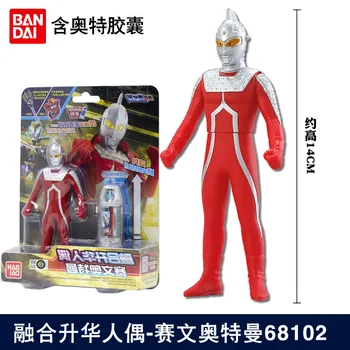Bandai Original Ultraman 14cm Doll Action Figure Cerro Diga Axdy Na Seven Zofi Jack Terro Fusion Capsule Toy