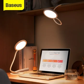 Baseus USB elastyczna lampa stołowa led akumulator lampa stołowa składana lampa wisząca lampka do nauki czytania w biurze, sypialni