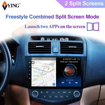 Bezprzewodowy Carplay do Honda Accord 7 2003-2007 radio samochodowe multimedialną wideo Android Auto Navigation GPS DSP Android 10 QLED ekran