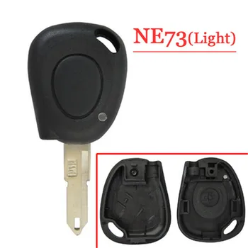 Bezpłatna wysyłka (5 szt./lot)1 przycisk zdalnego klucza Case With Light Ne73 Blade for with light For Cilo Hard Button for Renault